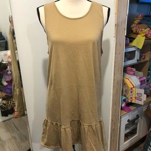 Drop waist or ruffle hem dress